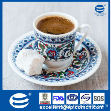 kitchen&dining porcelain teaware supplier of 12pcs coffee set for 6 person use in shenzhen China